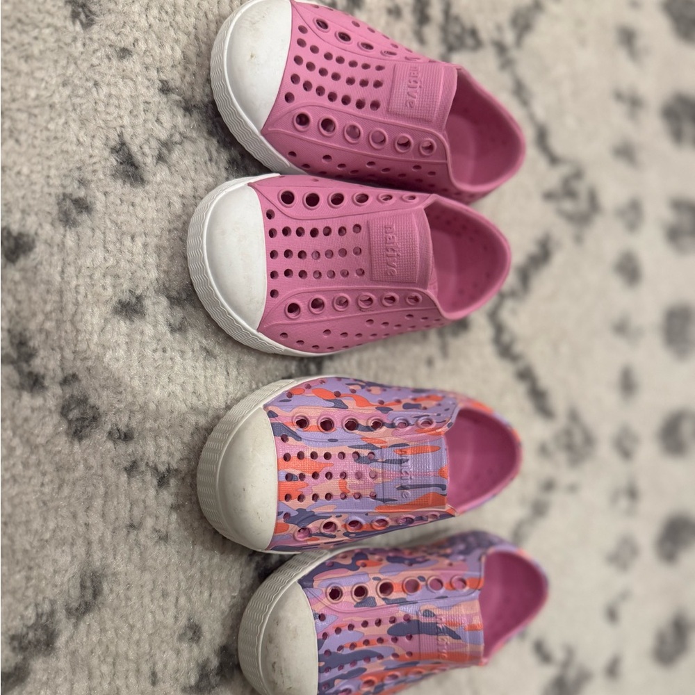 Native Shoes Kids Water Shoes in Pink and Multicolor